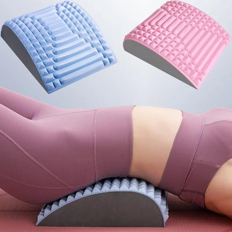 Back Stretcher Pillow Lumbar Support for Lower Back Pain Relief Herniated Disc Sciatica Posture Corrector Chronic Pain